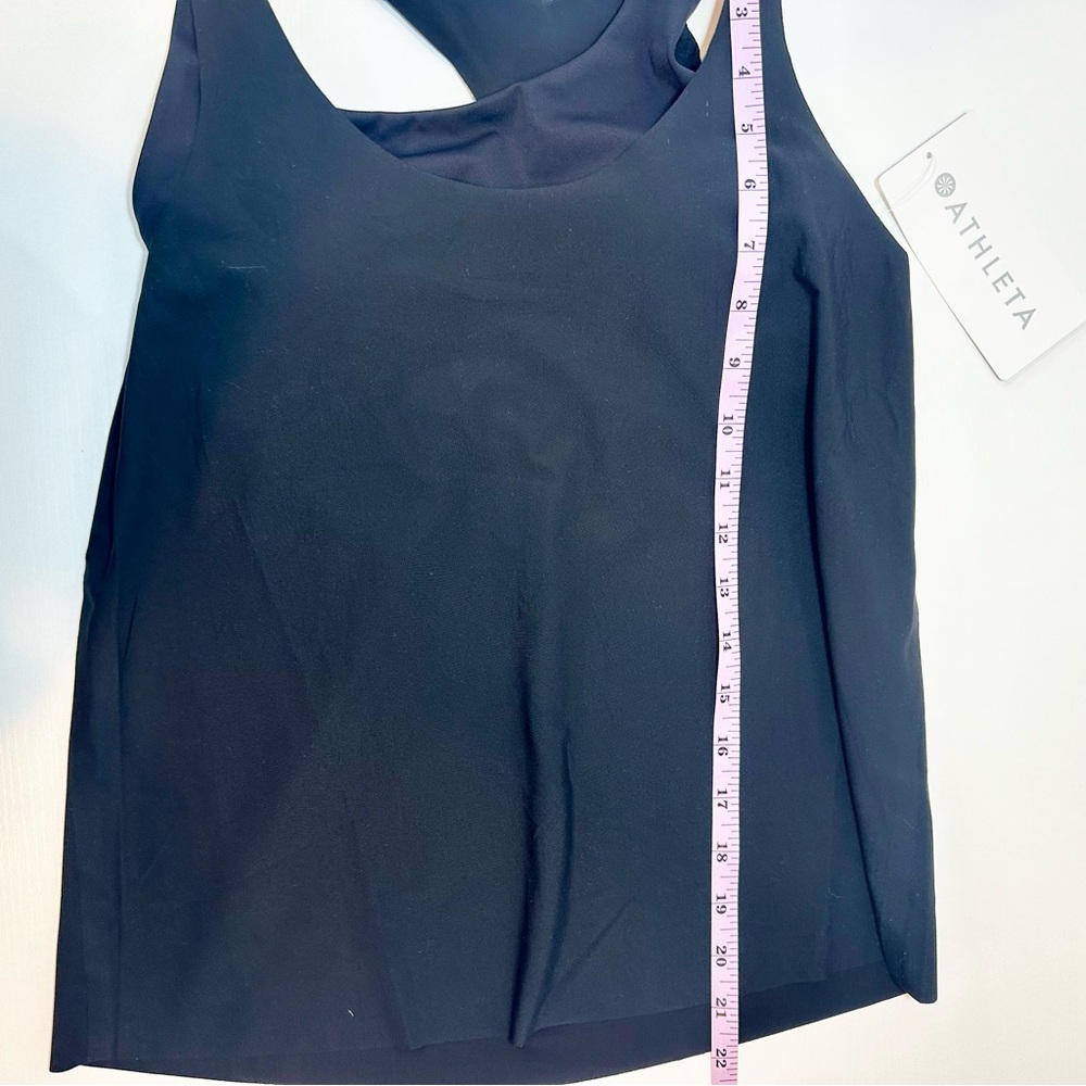 Athleta 2-in-1 Ultimate Support Bra Tank Top, Black, XS - Picture 12 of 14